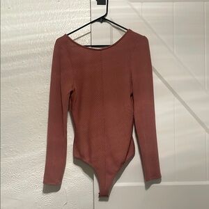 Elegant Mauve Long Sleeve Bodysuit